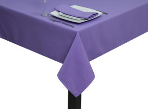 Luxury Plain Dark Lilac square tablecloth