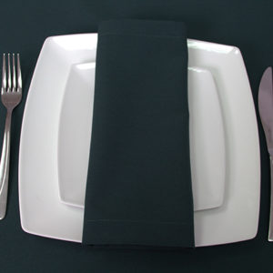 Luxury Plain Napkins in Forest Green