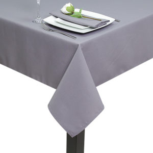 Light Grey Square Tablecloth