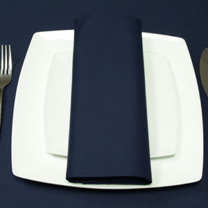 Luxury Plain Napkins in Navy Blue