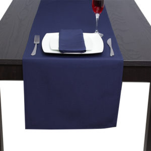 Navy Blue Table Runner in Luxury Plain