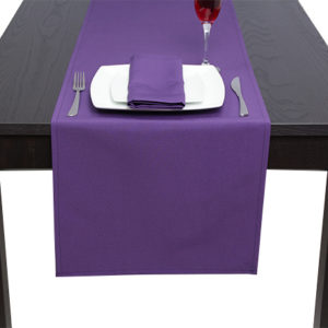 Purple Table Runner in Luxury Plain