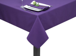 Purple square tablecloth