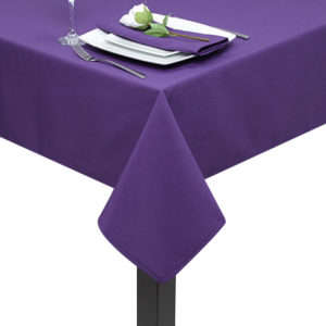 Purple square tablecloth