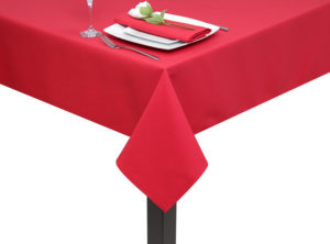 Red Luxury Plain Square/Rectangle Tablecloth