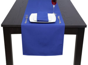 Royal Blue Table Runner in Luxury Plain