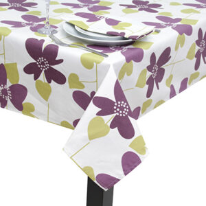 100% Cotton Autumn Flower Square Tablecloth