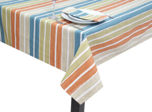 100% cotton Deck Chair Square Tablecloth
