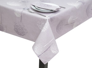 100% Cotton Lilac Dandelion Square Tablecloth