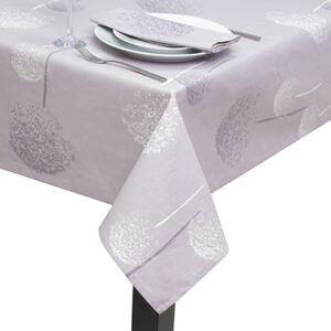 100% Cotton Lilac Dandelion Square Tablecloth