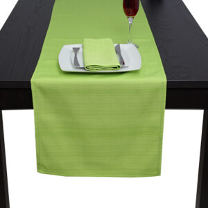 Linen Union Lime Green Pointed Table Runner