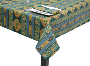 100% Cotton Green Moroccan Square tablecloth