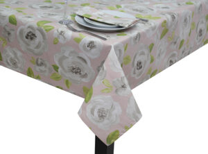 100% Cotton Rose Garden Square Tablecloth
