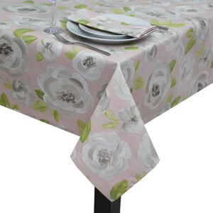 100% Cotton Rose Garden Square Tablecloth