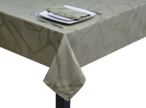 Green Bamboo Leaf Square Tablecloth