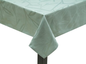 Mint Bamboo Leaf Square Tablecloth