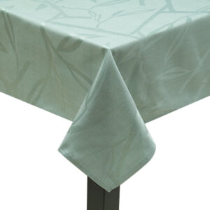 Mint Bamboo Leaf Square Tablecloth