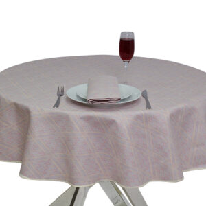 100% Cotton Pastel Diamond Round Tablecloth