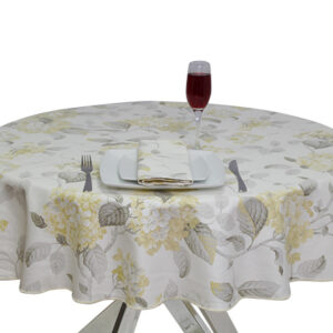 100% Cotton Spring Meadow Round Tablecloth